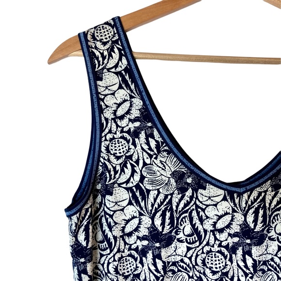 NWT Max Studio Women’s sleeveless dress navy floral dress maxi dress-Sz XS - Picture 3 of 13